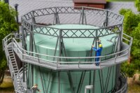 Faller H0 131335 Gebäude-Bausatz Stadtgaskessel Gasspeicher Epoche I 1:87