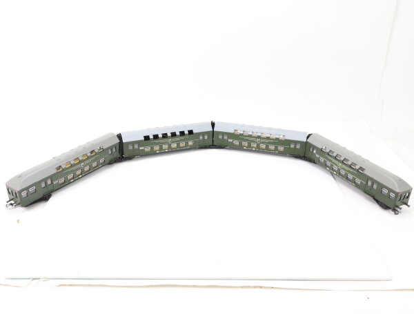 Prefo H0 426/47 Personenwagen 4-tlg. Doppelstockwagen 14 475-6 DBze grün DR