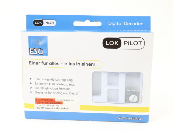 ESU 0 H0 59212 Decoder Funktionsdecoder LokPilot 5 Fx DCC/MM/SX / PluX22 NEM658