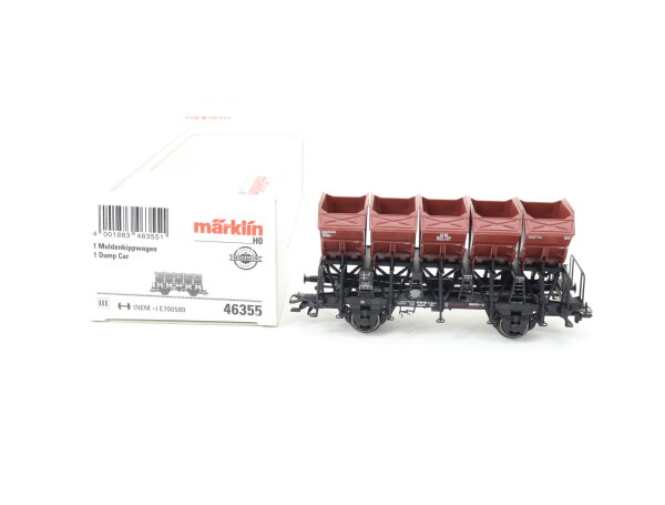 Märklin H0 46355 Güterwagen Muldenkippwagen 605 795 Ommi 51 braun 1:87