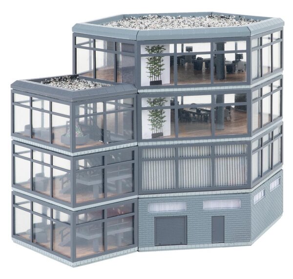 Faller Spur N 222227 Gebäude-Bausatz Bürohochhaus komplex modern 1:160