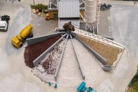 Faller Spur N 222228 Betonmischwerk mit Kied-Verladesilo Gebäude-Bausatz1:160