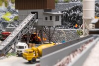 Faller Spur N 222228 Betonmischwerk mit Kied-Verladesilo Gebäude-Bausatz1:160