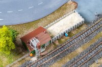 Faller Spur N 222235 Besandungsanlage mit grünem Haus Gebäude-Bausatz1:160