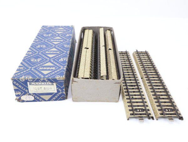 Märklin H0 5106  10x Gleis M-Gleis gerade 180 mm/ im Rautenkarton