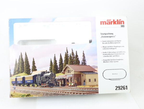 Märklin H0 29261 Leerkarton OVP für Startset 34-tlg. "Ferienexpress"