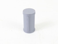 H0 5x Litfaßsäule Werbesäule stehend rund mit Naht grau | 18,4 x 31 mm | 1:87