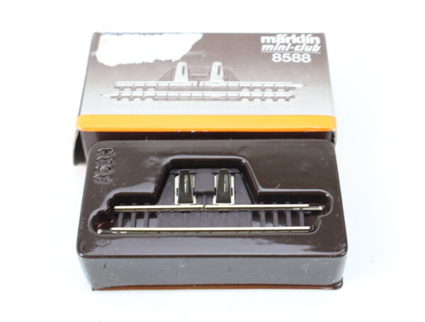 Märklin mini-club Z 8588 Gleis Trenngleis gerade mit Anschlussklemmen 55 mm OVP