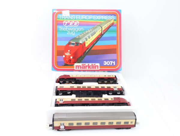 Märklin H0 3071 4071 Diesel-Triebwagenzug 4-tlg TEE Trans Euro Express / Digital