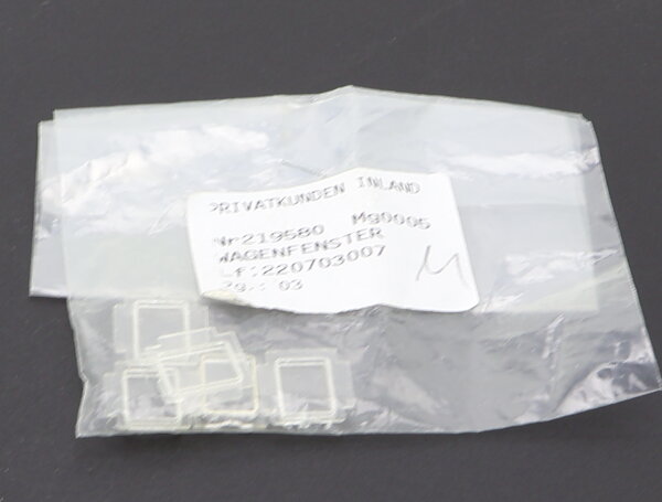 Spur H0 219580 Ersatzteil 5x Fenster Wagenfenster