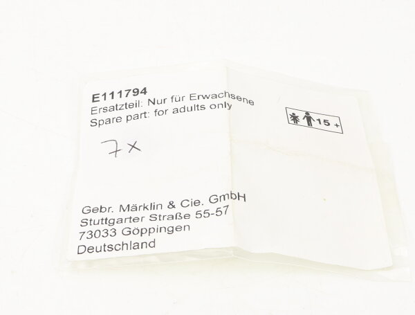 Märklin H0 E111794 Ersatzteil 7x Haltestange Rangiergriff mit Öse