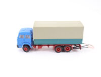 Herpa H0 Modellauto LKW Pritsche-Plane Fiat Iveco blau...