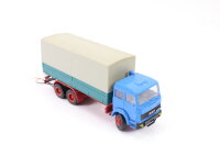Herpa H0 Modellauto LKW Pritsche-Plane Fiat Iveco blau...