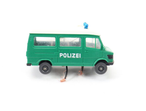 Wiking H0 Modellauto PKW MB 207D "Polizei" mit Blaulicht 1:87 / Licht
