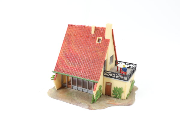 Faller H0 B-221 Gebäude Wohnhaus Einfamilienhaus Siedlerhaus mit Garage / gebaut