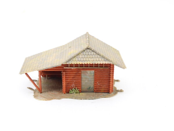 Faller H0 130299 Gebäude Berghütte Holzhaus Blockhaus / gebaut