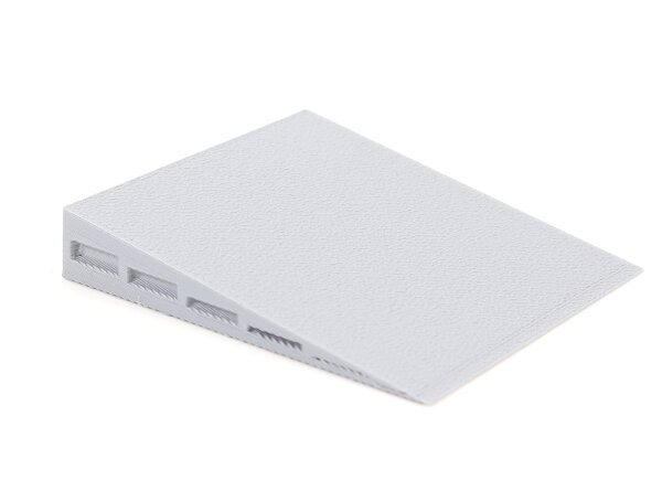 H0 Rampenstück für Bahnsteig Endstück Abgang modular 60 x 55 x 10 mm grau 1:87