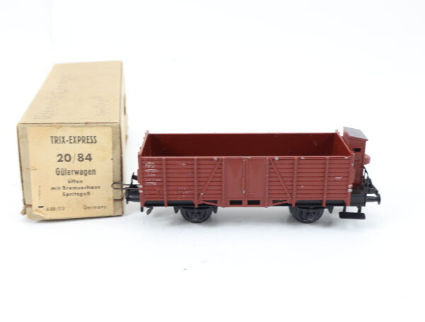 Trix Express H0 20/84 Güterwagen Hochbordwagen 63 001 DB / Guss OVP