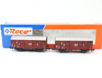 Roco H0 44090 gedeckte Güterwagen-Set 2-tlg,...