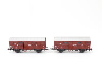 Roco H0 44090 gedeckte Güterwagen-Set 2-tlg, GEP I/II DB / NEM OVP