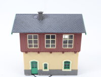 Spur H0 Gebäude Stellwerk Bahnbetriebswerk / Licht