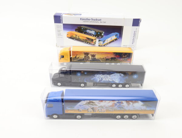 Weltbild H0 Modellauto LKW Künstler-Truckset "Schim Schimmel" 3-tlg. 1:87