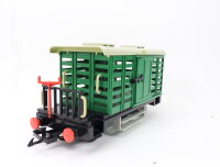 Playmobil Spur G 4101 gedeckter Güterwagen Verschlagwagen Viehwagen grün