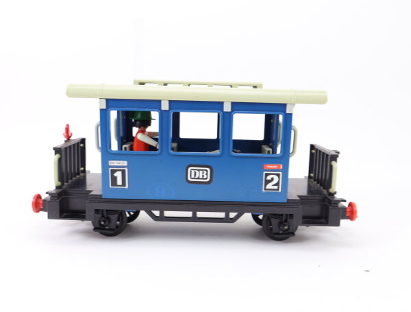Playmobil G 4100 Personenwagen 1./2. Klasse blau DB mit 2 Figuren