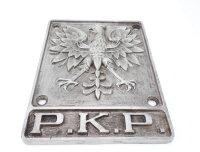 Eisenbahn Schild Polen PKP / Metall