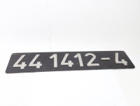 Eisenbahn Schild Lokschild BR 44 1412-4 / Metall