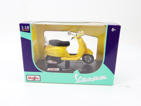 Maisto 16887 Modellfahrzeug Roller Vespa LXV 2013 gelb / 1:18 OVP