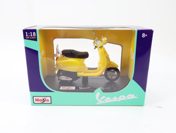 Maisto 16887 Modellfahrzeug Roller Vespa LXV 2013 gelb / 1:18 OVP