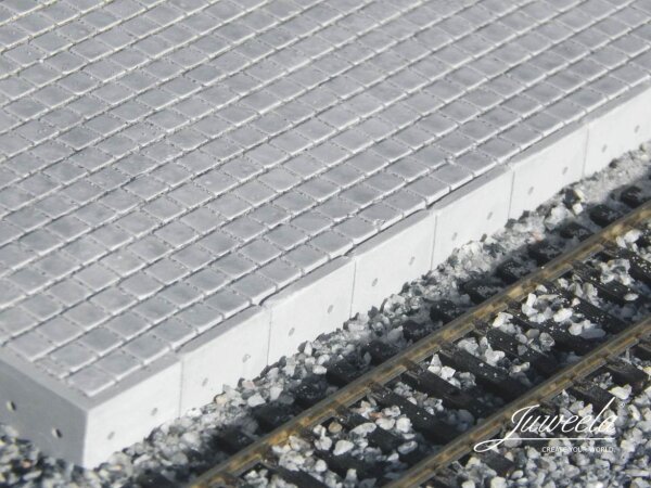 Juweela H0 28402 Bahnsteigkante ÖBB Gerade - 40 Stück 1:87