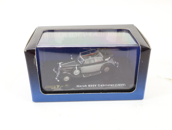 Ricko H0 38852 Modellauto Horch 930 V Cabriolet (1939) schwarz/grau / 1:87 OVP