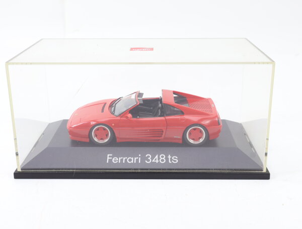 Herpa Modellauto PKW Rennwagen Ferrari 348 ts rot im Display / 1:43