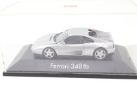 Herpa Modellauto PKW Rennwagen Ferrari 348 tb silber...