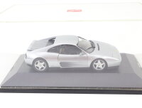 Herpa Modellauto PKW Rennwagen Ferrari 348 tb silber...