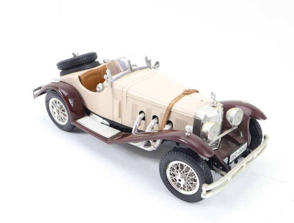 Bburago Modellauto PKW Mercedes-Benz SSK 1928 beige/braun 1:18