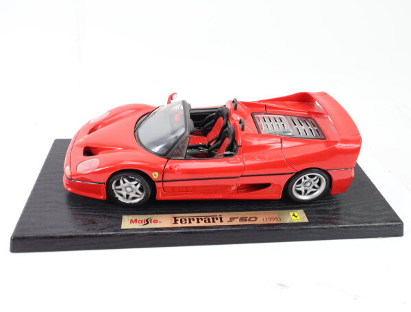 Maisto Modellauto PKW Rennwagen Ferrari F 50 rot (1995) / 1:18