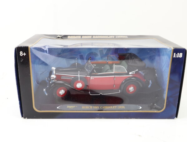 Ricko 32152 Modellauto Horch 930V Cabriolet (1939) schwarz / OVP 1:18