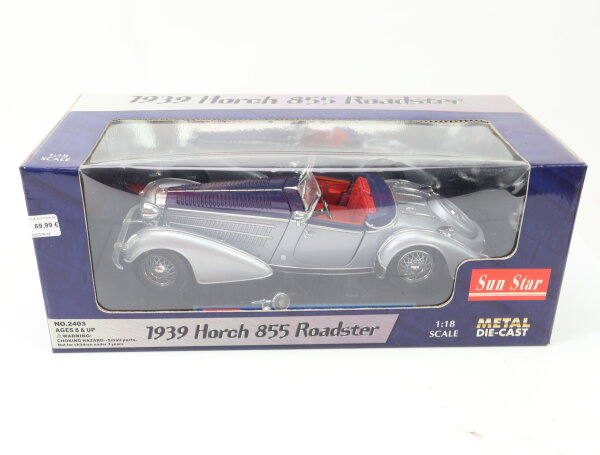 Sun Star Modellauto PKW Horch 855 (1939) silber-blau / 1:18 OVP
