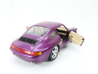 Bburago Modellauto PKW Porsche 911 Carrera 1993 lila /...