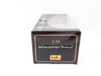 Maisto 31625 Modellauto PKW Audi Supersportwagen "Rosemeyer" silber / 1:18 OVP