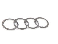 Audi Zubehör Ersatzteil Ringe Chrom hinten 184 x 60 mm