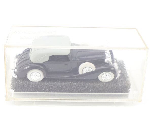 Praline H0 1306 Modellauto Horch 853 Cabrio geschlossen schwarz / 1:87 OVP