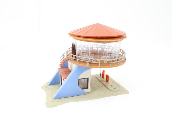 Faller H0 B-215 Gebäude Rasthof Auto Rast Tankstelle Rundblick gebaut