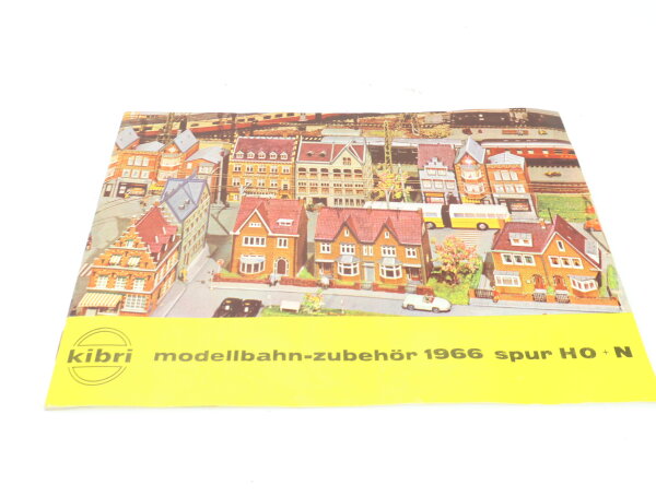 Kibri Katalog Prospekt Modellbahn-Zubehör Spur H0 & N 1966 mit Preisen