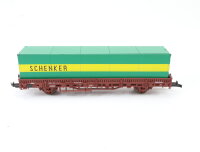 Roco H0 4399A Güterwagen Rungenwagen mit Container 335 5 128-2 DB / NEM AC