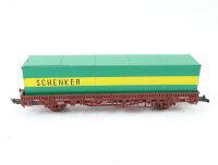 Roco H0 4399A Güterwagen Rungenwagen mit Container 335 5 128-2 DB / NEM AC