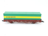 Roco H0 4399A Güterwagen Rungenwagen mit Container 335 5 128-2 DB / NEM AC
